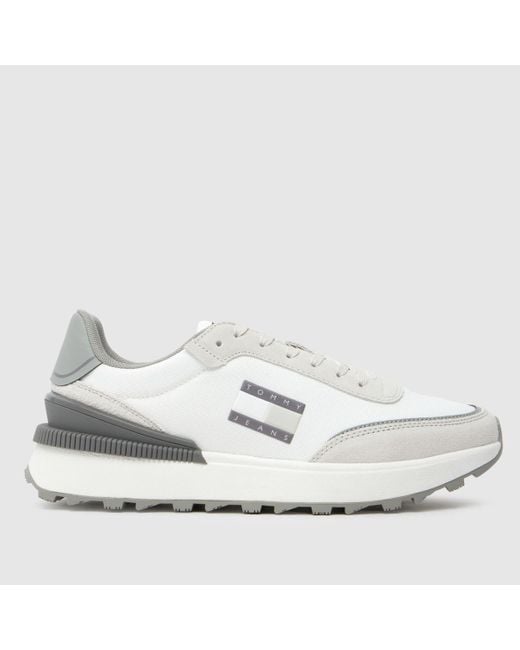 Tommy Hilfiger White Technical Runner Trainers In for men