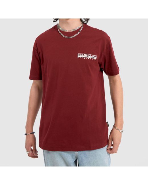 Napapijri Red Telemark T-Shirts for men