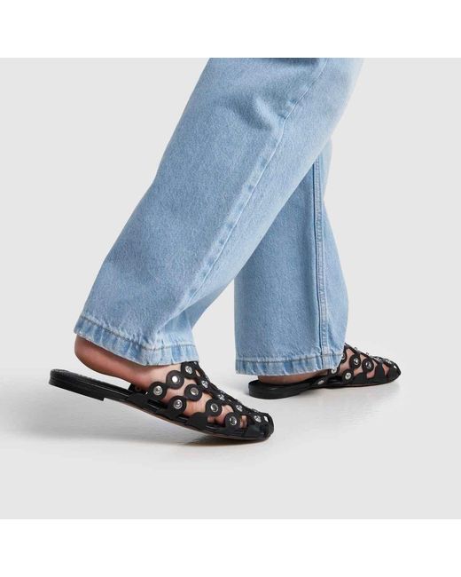 Bibi Lou Black Alexa Mule Sandals