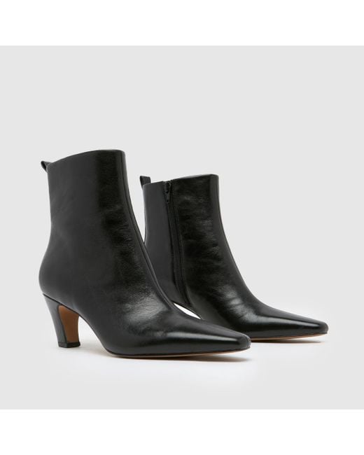 Schuh Black Blakely Leather Chisel Boots In