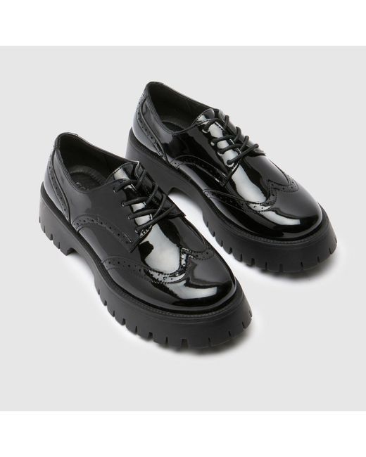Schuh Black Laina Brogue Shoes