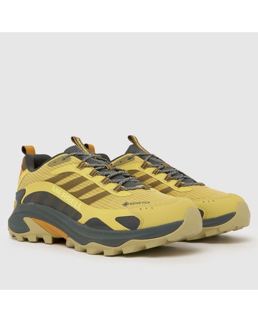 Merrell Yellow Moab Speed 2 Gore-Tex Trainers for men