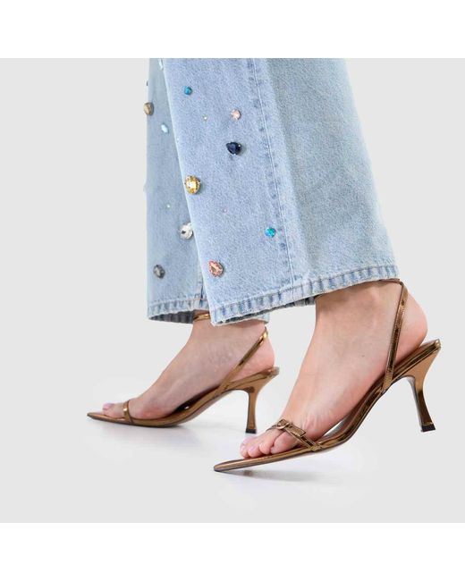 Schuh White Simba Pointed Toe High Heels