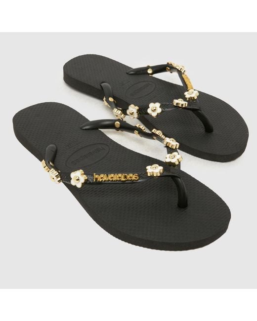 Havaianas Black Slim Stylish Flip Sandals
