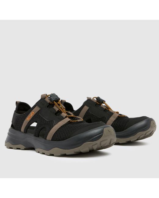 Teva Black Outflow Ct Sandals In for men