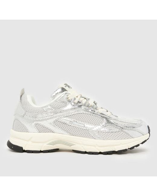 Mercer White Re-Run Cracked Trainers