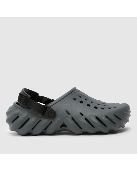 CROCSTM Black Echo Clog Sandals for men