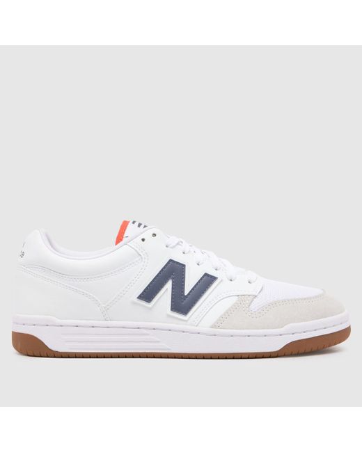 New Balance White 480 Trainers In for men