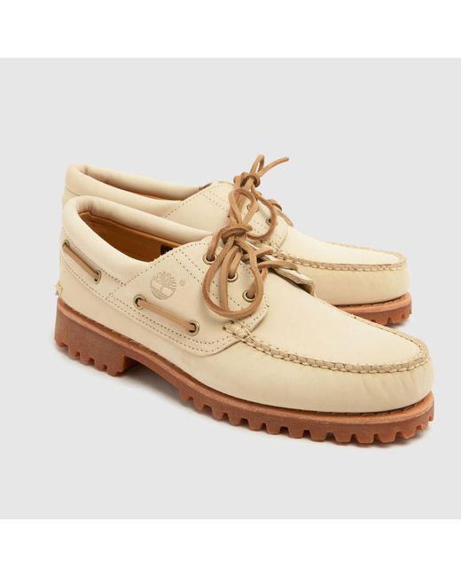 Timberland Natural Lake House 3 Eye Lug Boat Shoes for men