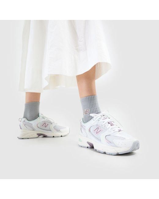 New Balance White 530 Trainers