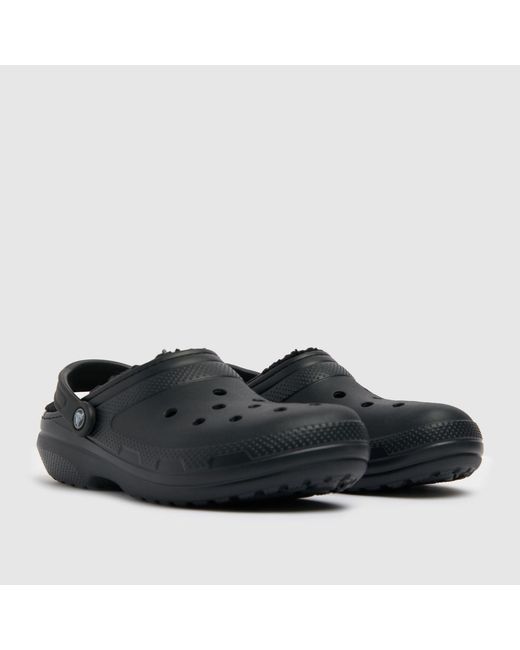 CROCSTM Black Classic Lined Clog Sandals for men