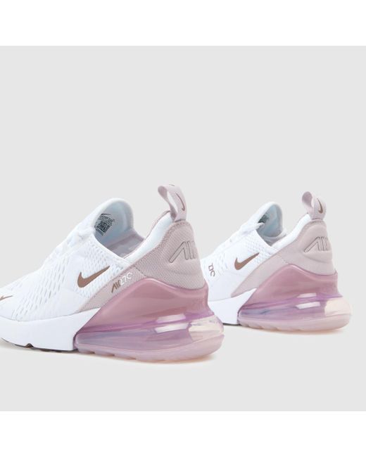 Nike White Air Max 270 Trainers In