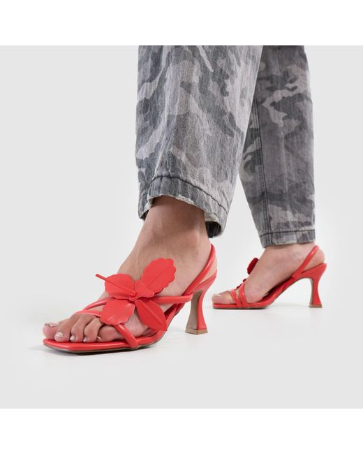 Schuh Red Siya Flower High Heels
