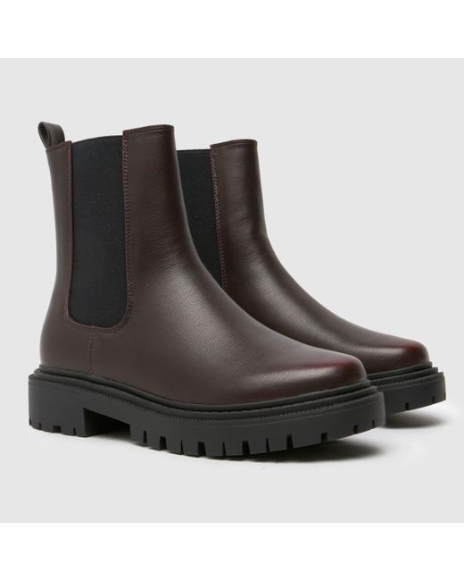 Schuh Black Arlo Chunky Chelsea Boots In