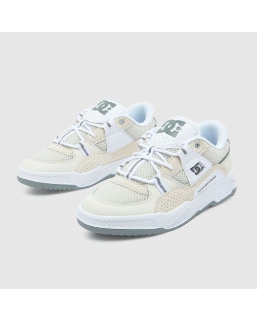 Dc White Construct Trainers In