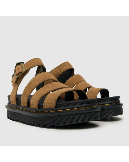 Dr. Martens Brown Blaire Sandals In