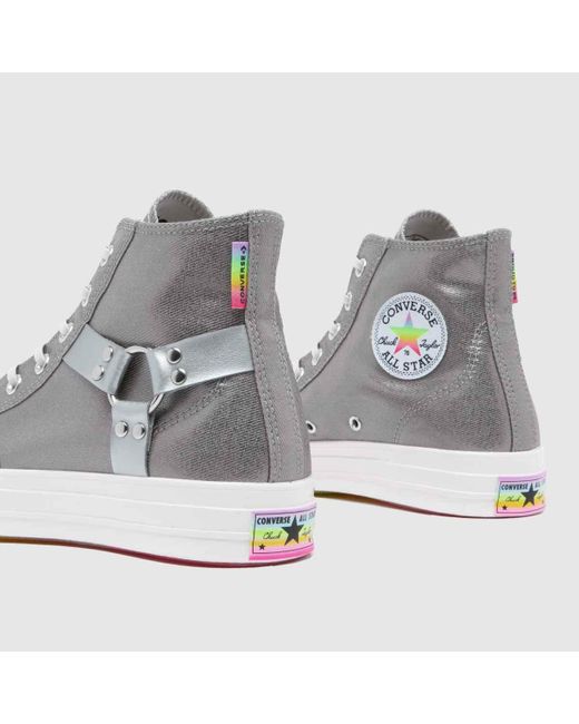 Converse Gray Chuck 70 Hi Pride Trainers In for men