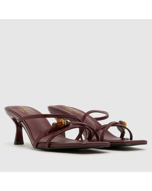 SIMMI Brown Farah Kitten High Heels