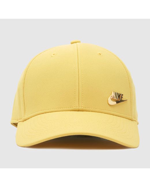 Nike Yellow Structured Metal Logo Cap