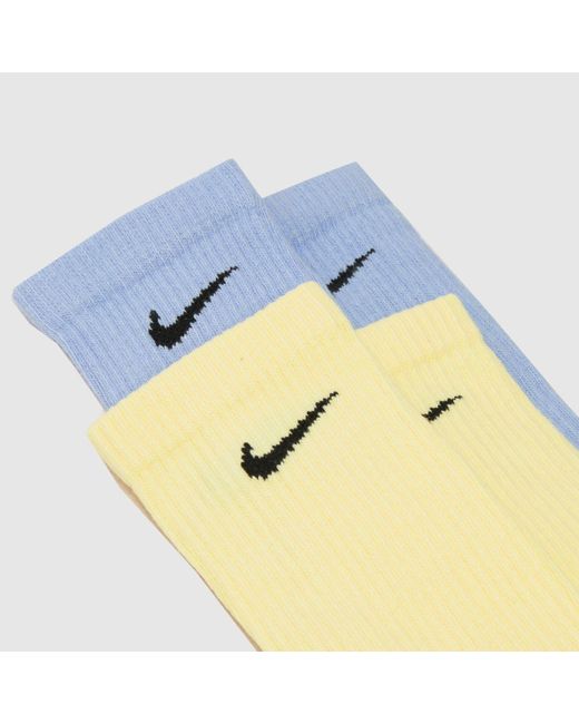 Nike Blue Crew Socks 6 Pack