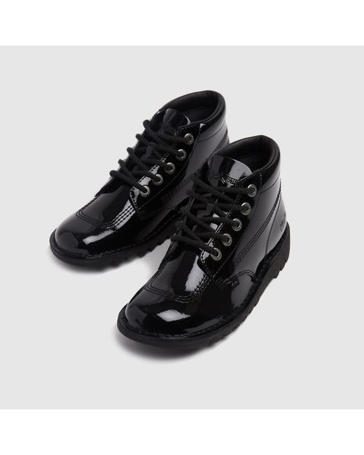 Kickers Black Hi Mono Boots