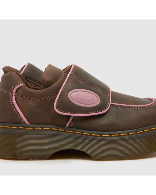 Dr. Martens Brown Buzz Strap Flats