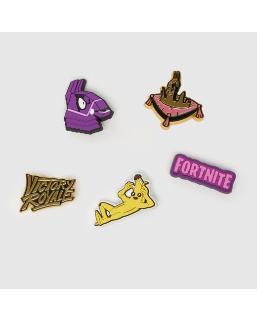 CROCSTM Purple X Fortnite Jibbitz 5 Pack