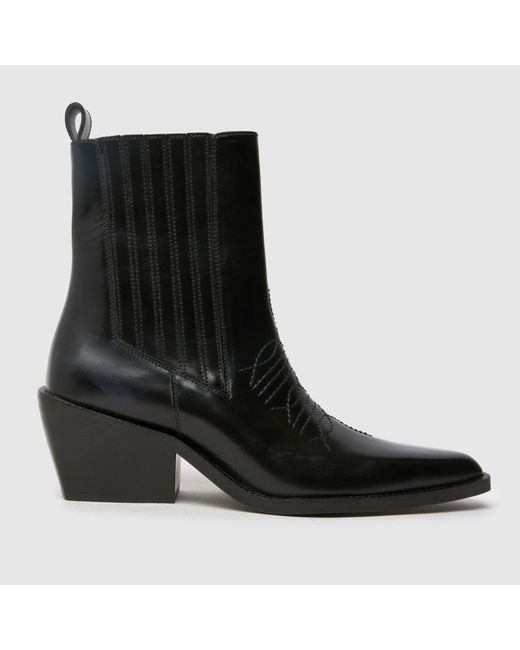 Schuh Black Brennan Western Boots