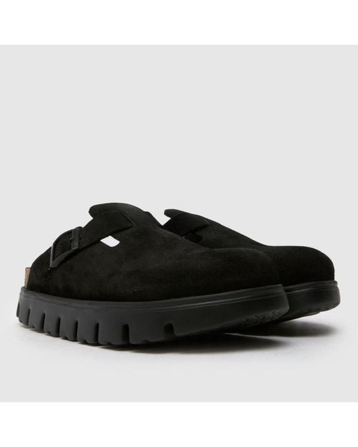 Birkenstock Black Boston Chunky Narrow Fit Clog Sandals