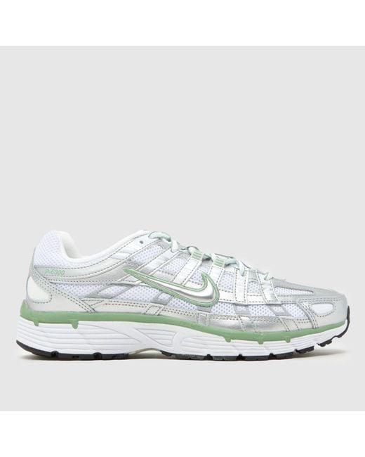 Nike White P-6000 Trainers