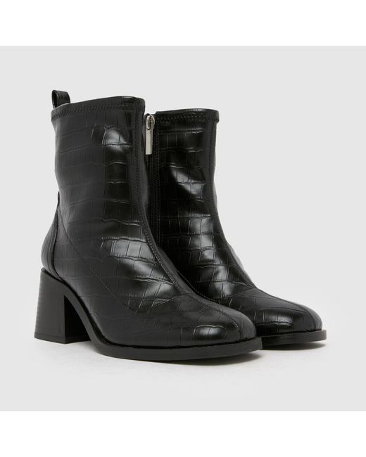 Schuh Black Brie Socks Boots