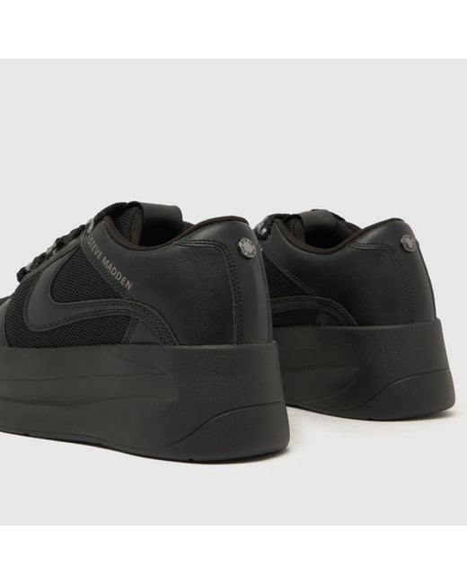 Steve Madden Black Charge Up Skate Sneaker Trainers In