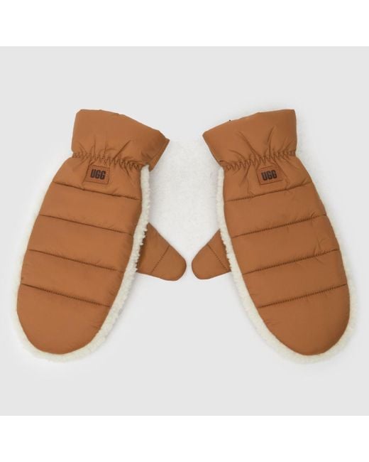 Ugg Brown Chestnut Fluff Mitten