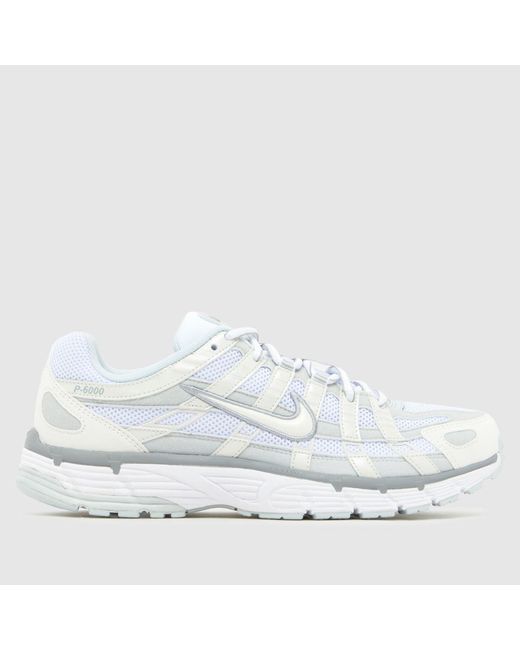 Nike White P-6000 Trainers for men