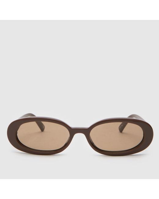 Le Specs Brown Outta Love Sunglasses