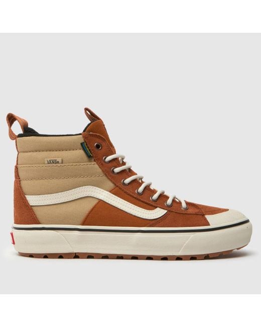 Vans Brown Mte Sk8-hi Waterproof Trainers In for men