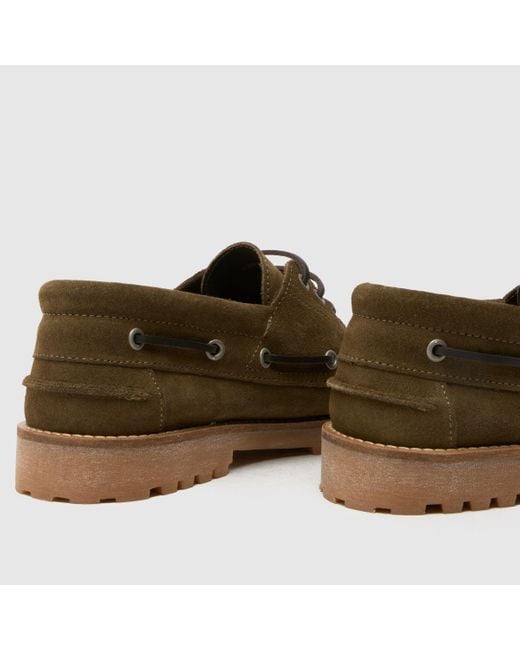 Schuh Brown Princeton Boat Shoes for men