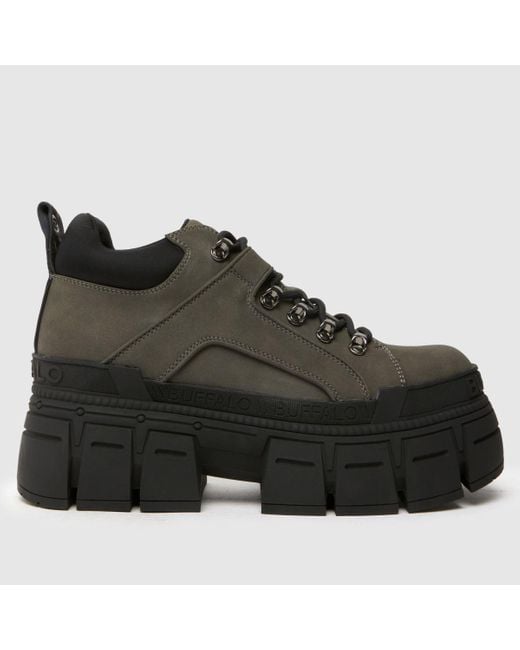 Buffalo Black London Gospher Hike Lo Trainers for men
