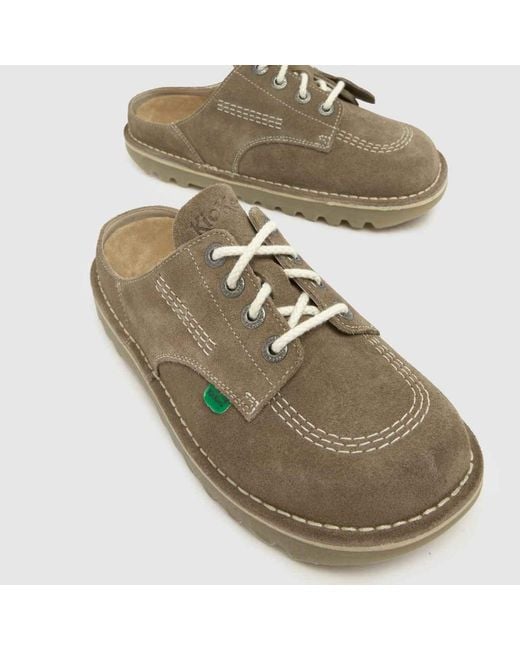 Kickers Classics Green Kick Mule Shoes for men