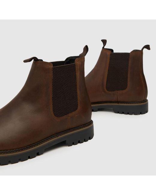 Schuh Brown Dawson Leather Chelsea Boots In for men