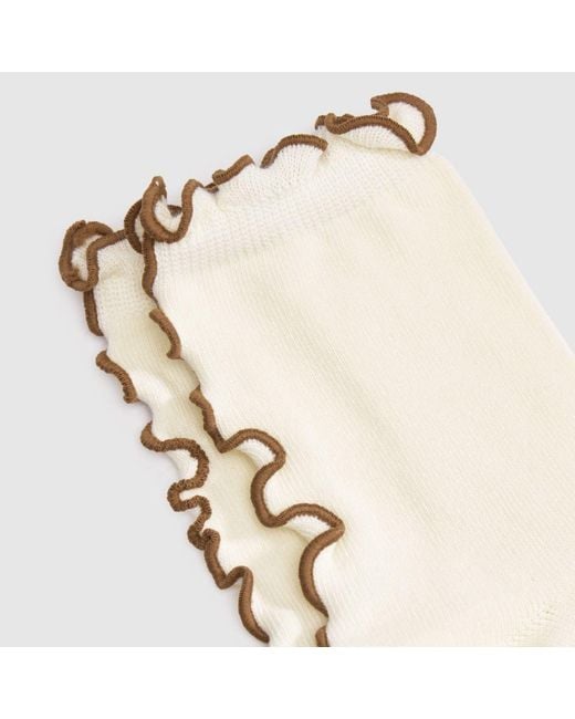Ugg White Karsyn Lettuce Quarter Sock