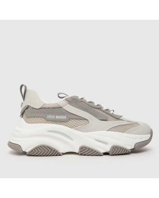 Steve Madden Gray Possession Trainers In