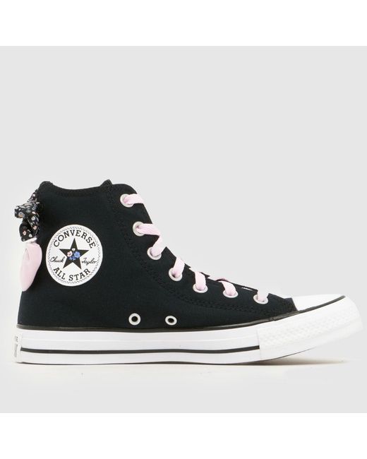 Converse Black All Star Hi Bow Trainers