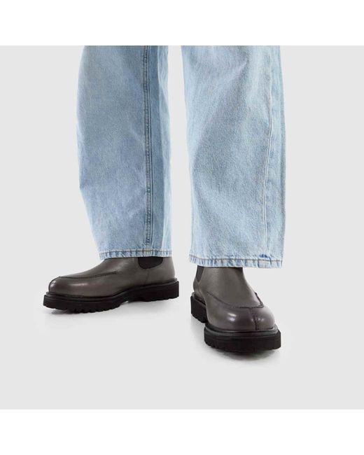Schuh Black Dustin Leather Chelsea Boots for men
