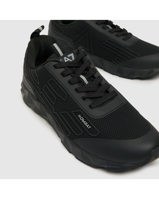 EA7 Black Ultimate C2 Kombat Sneaker Trainers In for men