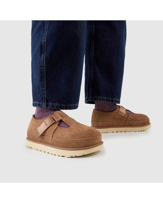 Ugg Brown Goldenstar Hi Clog Sandals