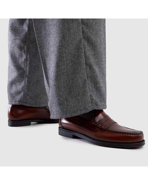 G.H.BASS Brown Weejuns Larson Penny Loafer Shoes for men