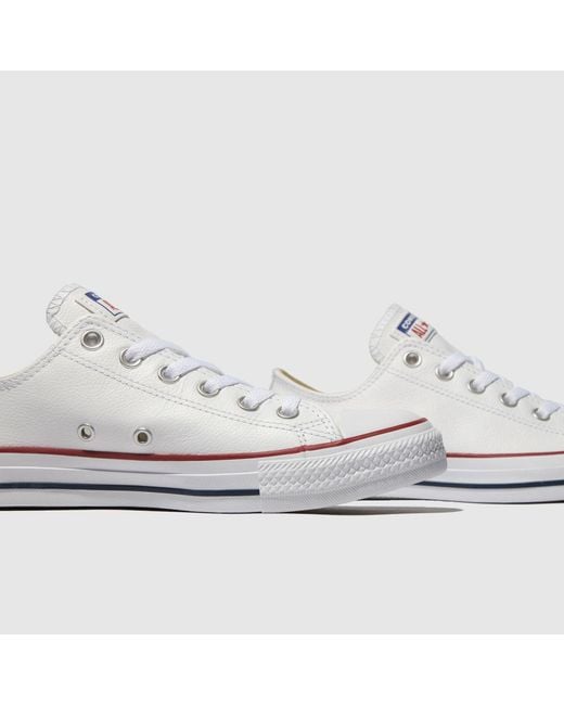 Converse White All Star Ox Trainers