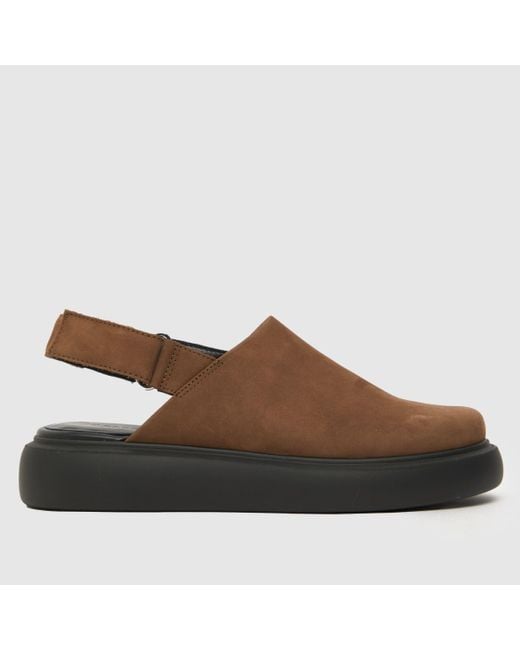 Vagabond Brown Blenda Closed Toe Mule