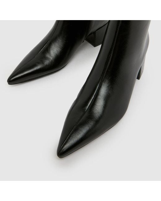 Schuh Black Bridgit Block Point Boots